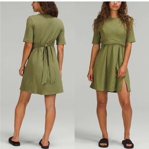 NWT lululemon Cotton Wrap-front T-Shirt Dress